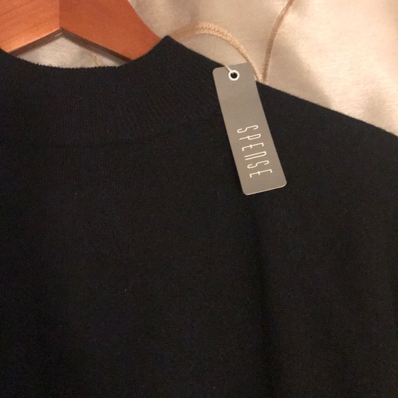 🌸NWT Spense Black crew neck sweater - Picture 4 of 6